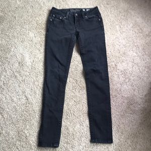 Miss Me faded black denim skinny jeans